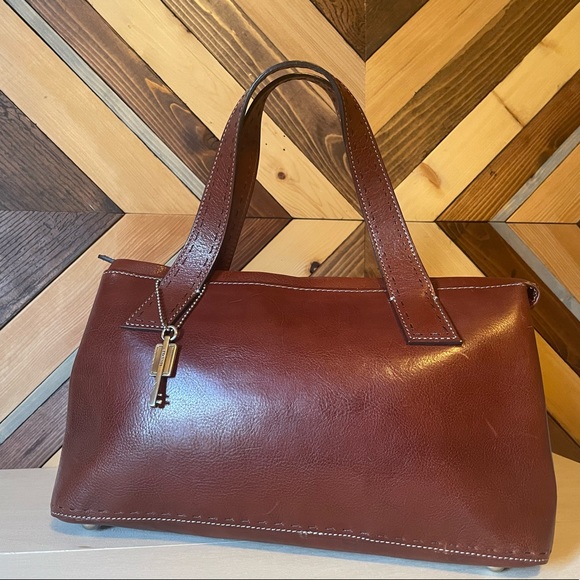 Fossil Handbags - Fossil Genuine Leather Triple Compartment Bag (ZB9095)